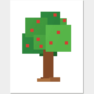 Geometric Apple Tree Posters and Art